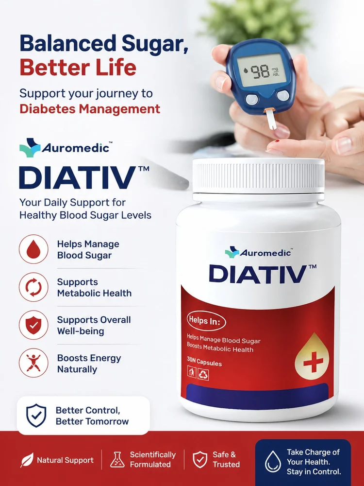 Diativ Capsules – Trusted Diabetes Wellness Supplement Support Healthy Blood Sugar Naturally with Diativ Capsules